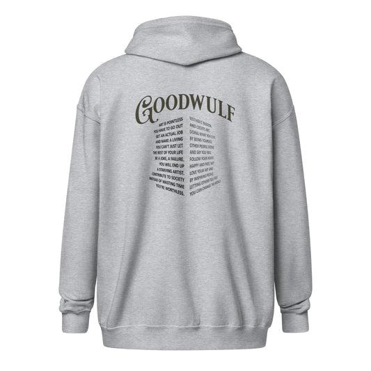 GoodWulf Art & Passion Unisex zip hoodie