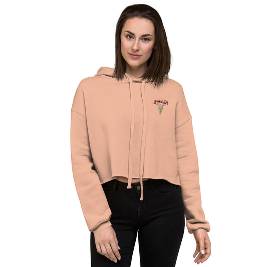 Peach JWALL Crop Hoodie